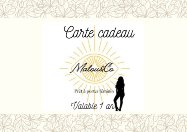 Carte Cadeau - Image de Malou&Co. - pour Femme