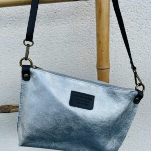 sac pochette bandoulière et de travers Argent - Image de Malou&Co. - pour Femme