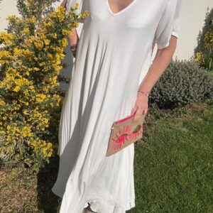 Robe femme Johanna, charmante, seconde peau, disponible en ligne chez Malou&Co.