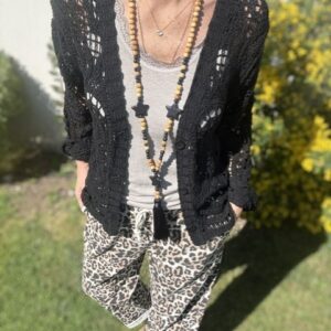 Pantalon imprimé léopard