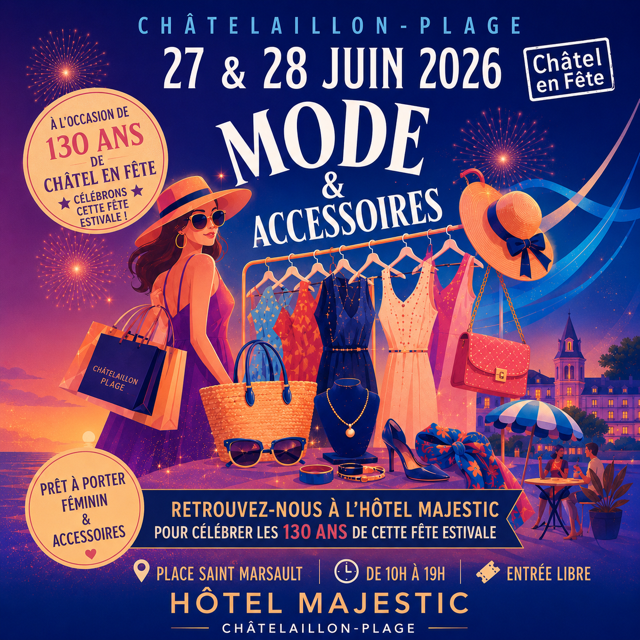 Retrouvez notre boutique au Majestic Hôtel de châtel les 27&28 juin. Découvrez nos nouveautés mode femme.
